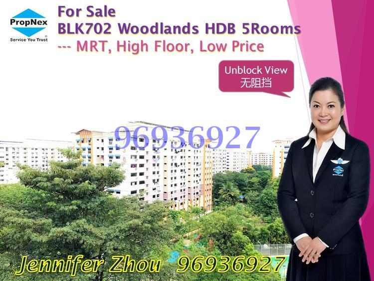 Blk 702 Woodlands Drive 40 (Woodlands), HDB 5 Rooms #138413752